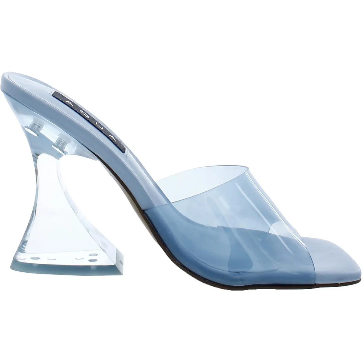 Nora Womens Slip On Square Toe Heels