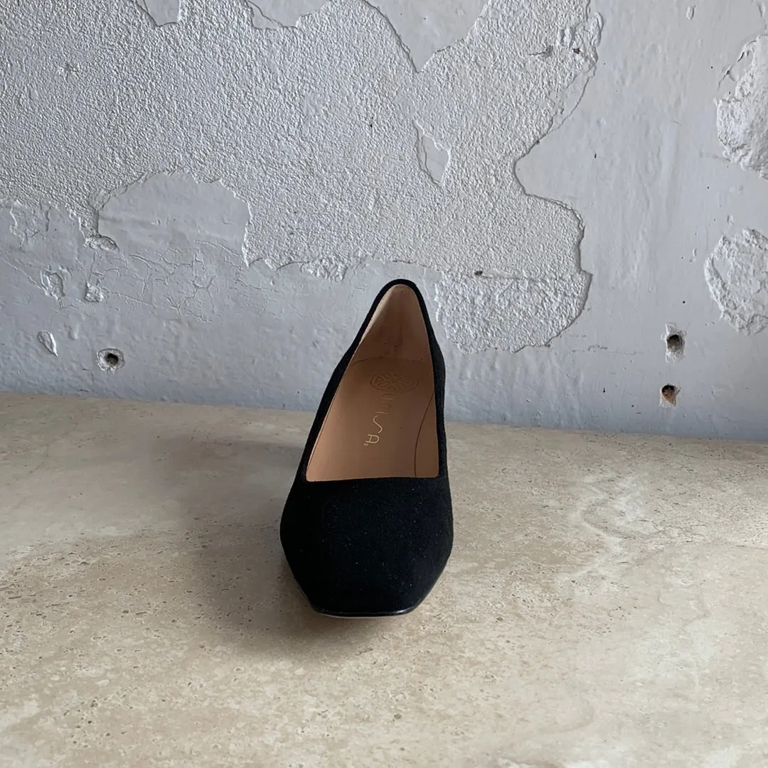 Unisa Lesat Black Suede