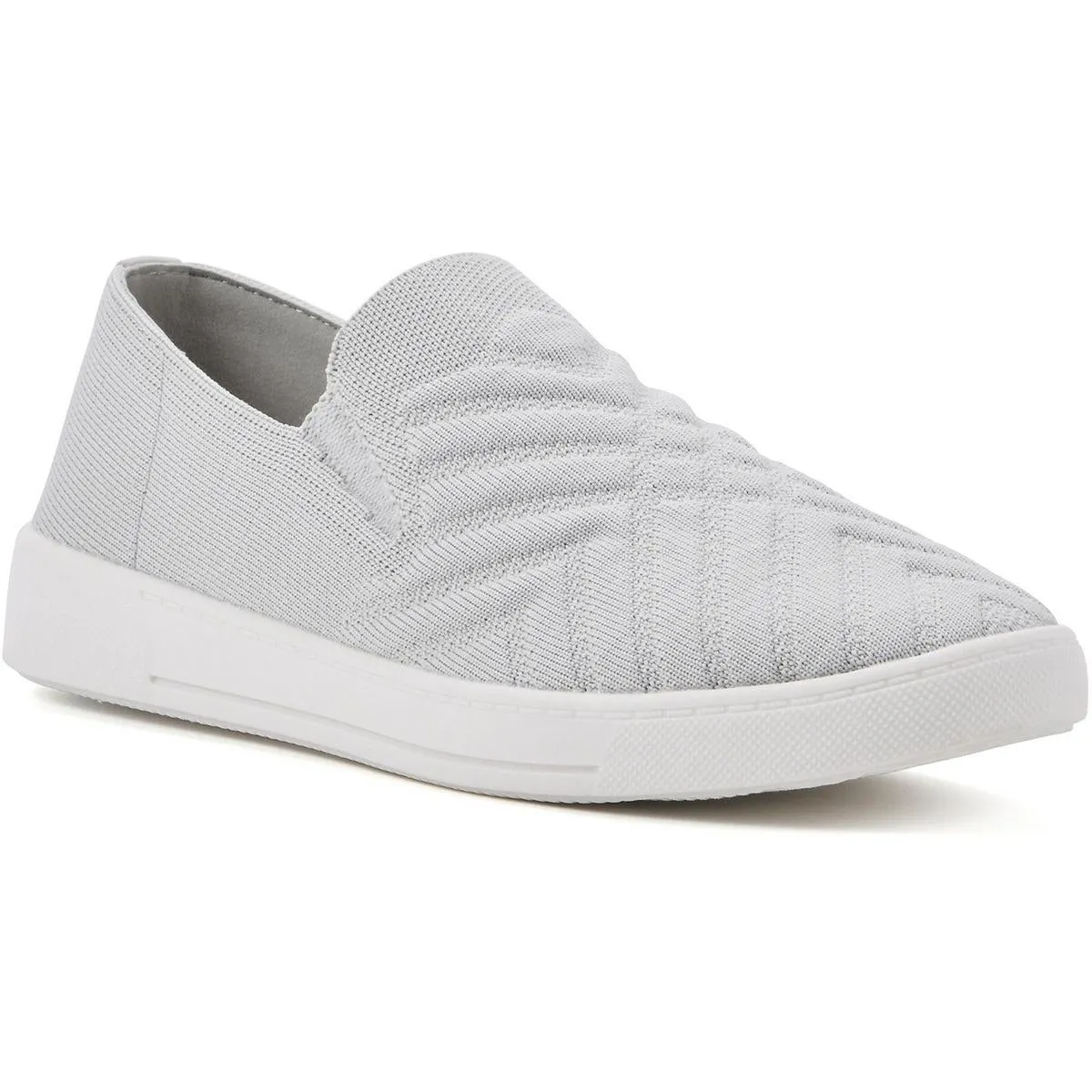 Until Womens Knit Slip-On Loafers