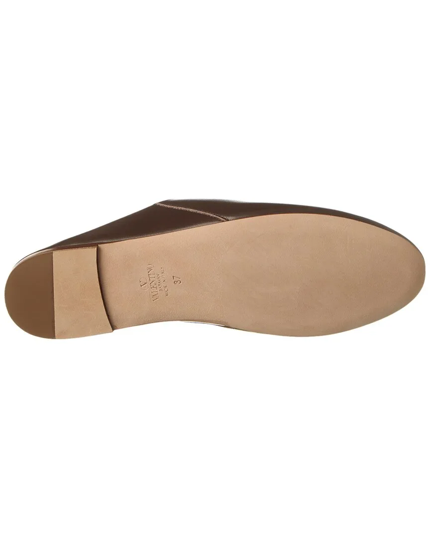 Valentino VLogo Leather Slide