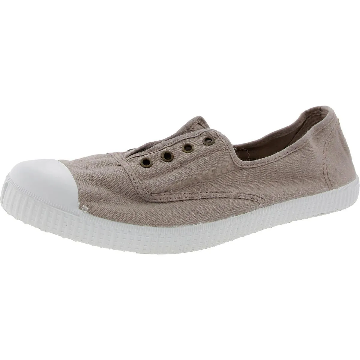 Womens Laceless Canvas Slip-On Sneakers
