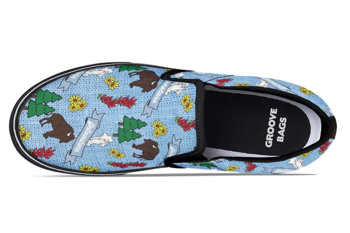 Yellowstone Pattern Slip-On Shoes