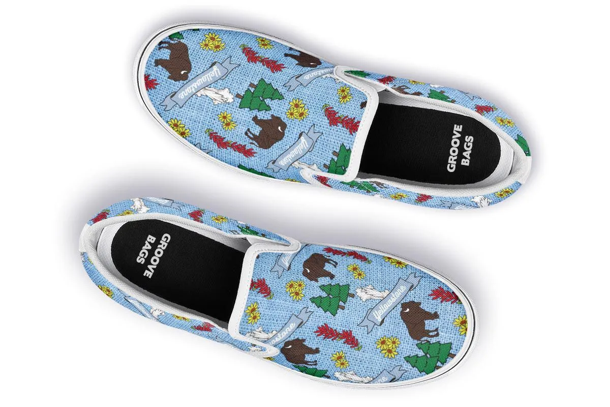 Yellowstone Pattern Slip-On Shoes
