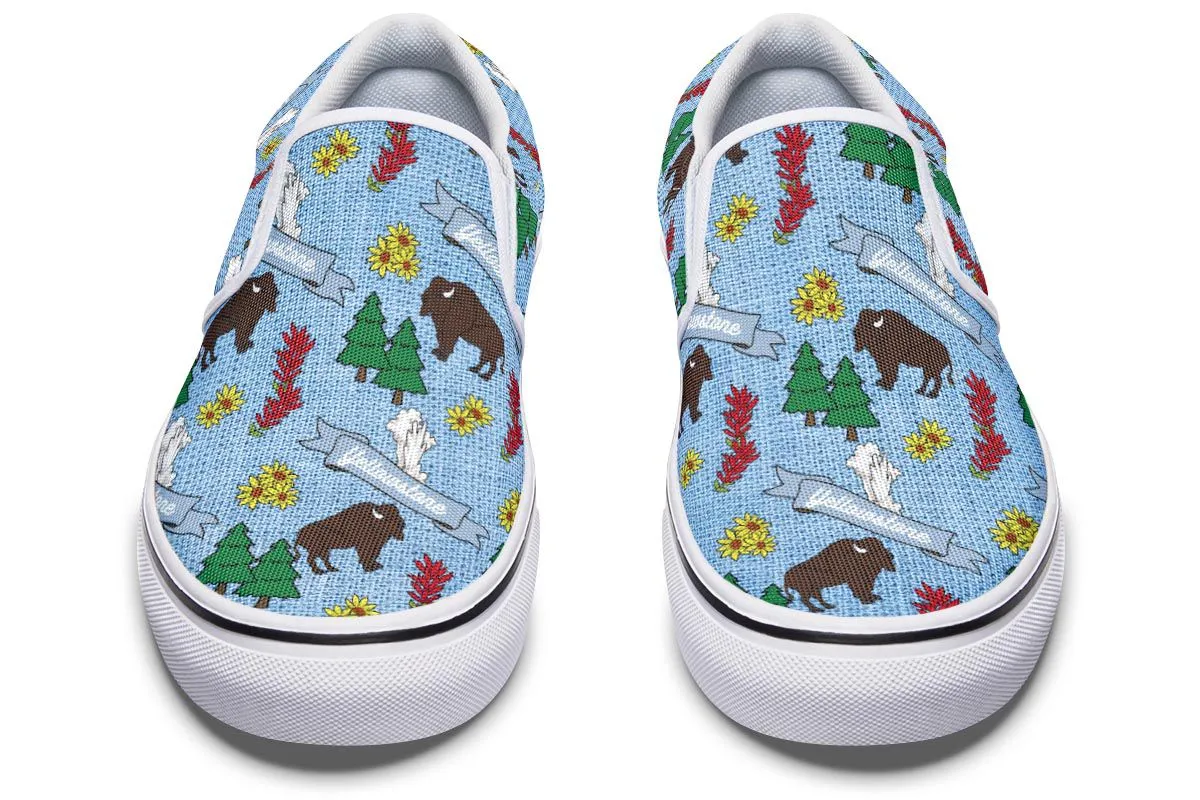 Yellowstone Pattern Slip-On Shoes