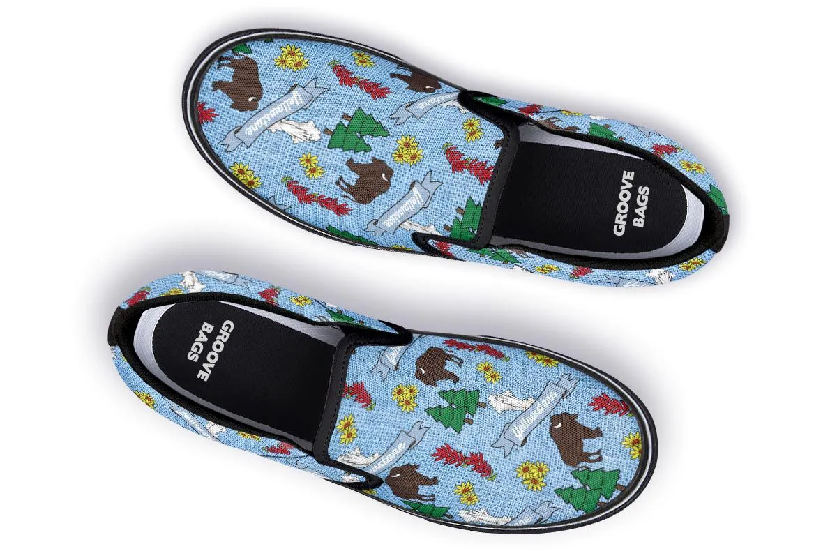 Yellowstone Pattern Slip-On Shoes