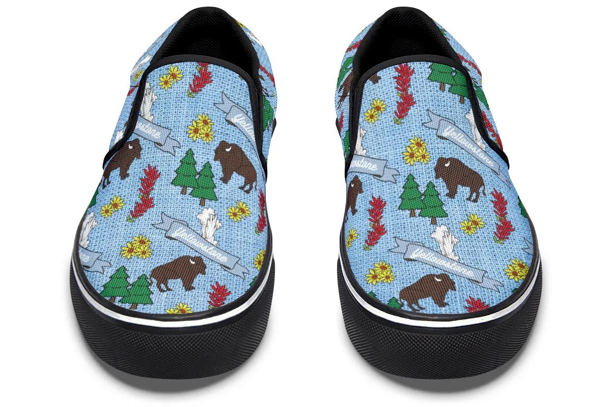 Yellowstone Pattern Slip-On Shoes